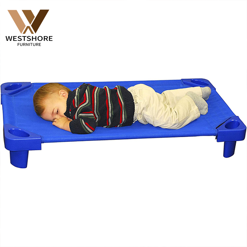 Montessori Kindergarten Daycare Nap Bed Hosting Solid Wood Cot Children