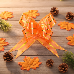 Nœud papillon en ruban de 45 mm à tirer à la main, pour emballage cadeau, décoration de portière de voiture et fournitures de fête en gros - Product Image 4