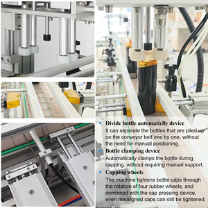 Ligne de production semi-automatique de bouteilles avec moteur pour l'alimentation et les boissons, garantie 1 an, machine de bouchage de bouteilles - Product Image 5