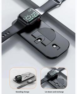 Soporte de cargador inalámbrico 3 en 1 plegable de la mejor Promoción del año 2024, almohadilla de carga rápida inalámbrica para iPhone,<span class=keywords><strong>Airpods</strong></span> e iWatch - Product Image 5