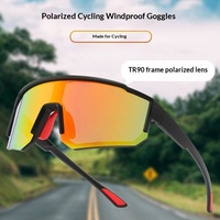 Lunettes de soleil de sport pour le cyclisme et la randonnée en plein air, lunettes de protection TR90 ultra légères polarisées avec protection UV