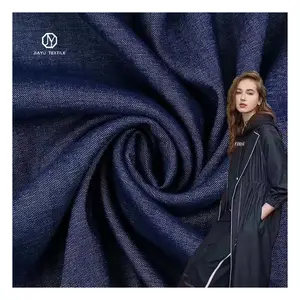 Китай оптовая продажа темно-синий/черный 300 г 57 полиэстер 40 искусственный шелк 3 спандекс тканая джинсовая ткань для куртки джинсы