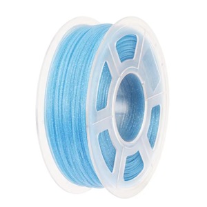 Filament <span class=keywords><strong>PLA</strong></span> industriel bleu scintillant de 1,75 mm, <span class=keywords><strong>bobine</strong></span> de 1 kg (2,2 lb) pour <span class=keywords><strong>imprimante</strong></span> <span class=keywords><strong>3D</strong></span>, tolérance de diamètre de 1 an +/- 0,02 mm - Product Image 1