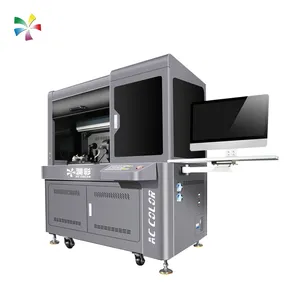 Industriële Inkjer Printer Fabrikant Hoge Snelheid Roterende UV-Inkt Drukmachine Voor Cilindrische Materialen
