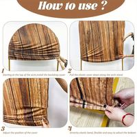 Couverture d'arche vintage en bois pour fond de scène, 6,6 pi/7,2 pi, extensible, supports métalliques pour arche murale en bois