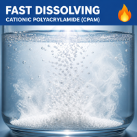 Polyacrylamide Cationique pour le Traitement des Eaux Usées - Poudre Floculante