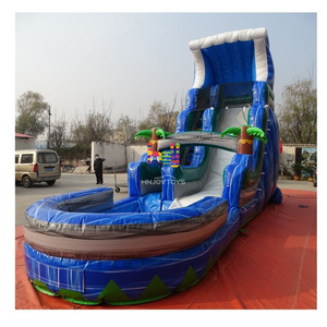 Sân sau lớn dành cho người lớn kích thước <span class=keywords><strong>Inflatable</strong></span> trượt nước với hồ bơi cho người lớn ngoài trời trò chơi mùa hè - Product Image 3