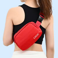 Tas Pinggang ponsel Unisex, tas selempang olahraga luar ruangan logo kustom multifungsi kebugaran lari santai