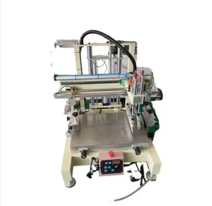 Mini machine de sérigraphie de bonne qualité pour produit plat Machine de sérigraphie pneumatique plane pour textiles et plastique