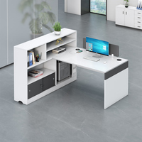 Luxe 1.5m modulaire blanc Mdf brillant moderne ovale bureau bureau exécutif bureau d'angle exécutif bureau à domicile
