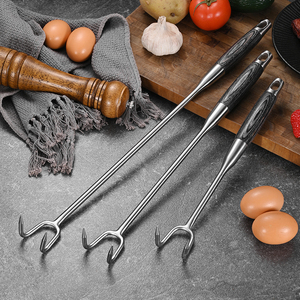 Chất Lượng Cao 304 Thép Không Gỉ Thịt Móc Thực Phẩm Tiện Dụng Flipper Thịt Nướng Thịt Lợn Xúc Xích Treo Móc Dài Xử Lý Thịt Móc - Product Image 6