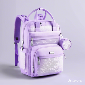 Sac à langer de voyage personnalisé à la mode avec un sac à langer imperméable portable, sac à dos pour maman, échantillon gratuit - Product Image 5