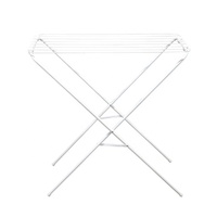 Séchoir à vêtements pliable portable Organisateur pliable debout léger avec cintres en métal pratique pour la maison