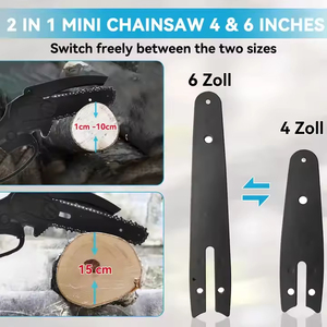 BOLIU – Scie à chaîne sans fil, portable, pour la coupe du bois, <span class=keywords><strong>électrique</strong></span>, 6 pouces – Vente en gros directe usine - Product Image 2