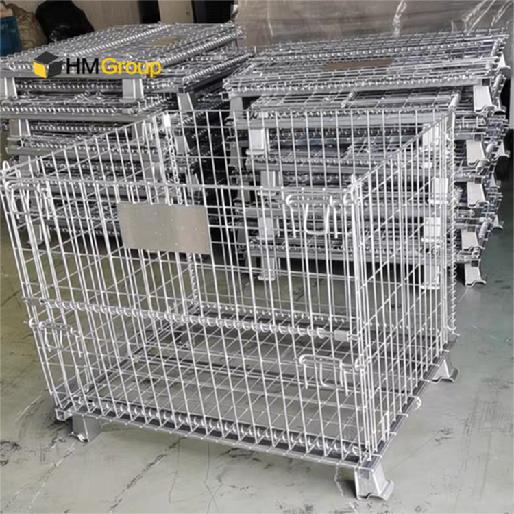 Warehousing Storage Collapsible Folding Welded Metal