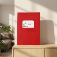 Cahier d'exercices de haute qualité avec reliure piquée, couverture en papier, pages intérieures personnalisées, impression plastifiée, usage scolaire, marque OEM, style européen