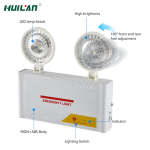 Đèn khẩn cấp <span class=keywords><strong>LED</strong></span> hai đầu chất lượng cao 3W, chất liệu sắt ABS, sạc lại được, thời gian sử dụng khẩn cấp 90 phút, thiết kế gắn tường - Product Image 2