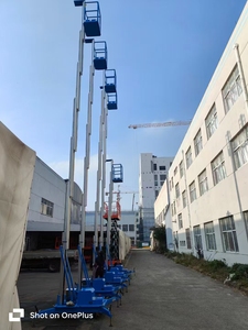 CE ISO Certificated Mobile <strong>Aluminium</strong> <strong>Work</strong> <strong>Platform</strong> Duplex Single Mast 6m 8m 10m 12m Elevated Electric Aerial <strong>Work</strong> <strong>Platform</strong> OEM - Product Image 4