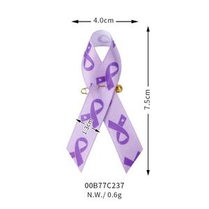 Pin de cinta de concientización sobre el cáncer de mama y el VIH-Pines de solapa de caridad promocionales para eventos y recaudaciones de fondos - Product Image 3