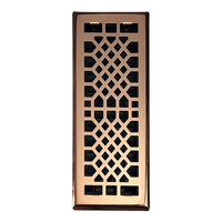 Couvercle d'évent de registre de plancher de 4*12 pouces de Lakeso Design de style antique Couvre-évent de sol robuste Amortisseur en métal attaché