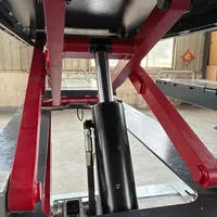 Lève-voiture hydraulique à double vérin et conception à ciseaux, capacité 4500 kg, certifié CE ISO, par le fabricant de lève-voitures