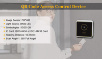 Lecteur de codes-barres 1D/QR Ethernet Wiegand 26/34, lecteur de cartes NFC Mifare, système de contrôle d'accès pour ascenseur, bureau ou salle de sport