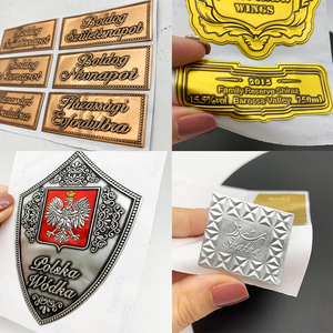 Tùy Chỉnh Dính Dập Nổi Nhôm Lá Nhãn Dán Nhãn Cho Rượu Vang Nến Và Thủ Công Sử Dụng Kim Loại Tag Với Thứ Tự Tối Thiểu 500Pcs - Product Image 2