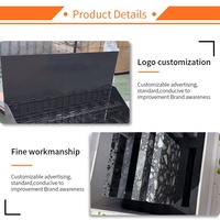 Présentoir écologique pour carreaux de pierre artificielle avec fentes, présentoir à pierres multicouche, armoire de présentation de quartz soigneusement disposée