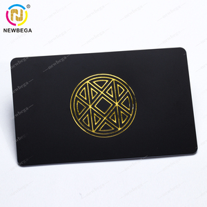 PVC Plastic Cards With Gold/Silver Foil Hot Stamping Gold Printing Embossing Business Card