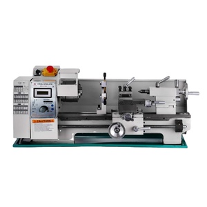 Torno de Metal de 8x16 pulgadas, 2500RPM, 750W, Mini torno de banco, máquina de torno de velocidad de husillo <span class=keywords><strong>Variable</strong></span> para procesamiento de piezas de precisión Mini - Product Image 1