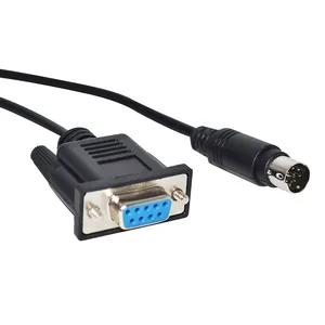 Customer cable manufacture DB9 Female to Male 9 pin MINI DIN Cable RS232 serial Adapter Cable