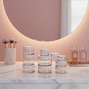 30g 50g 100g 120g 150g 200g 250g 300g Thick Wall PET Empty Face Cream Jar Custom Logo Body <b>Scrub</b> Container - Product Image 2