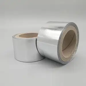 반사 PE aluminized 필름 짠 절연 drench 멤브레인 양면 알루미늄 호일 호일 100% 폴리 에스터 직물