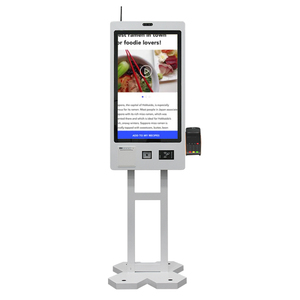 Cho 27 inch tự dịch vụ McDonald của đặt hàng & thanh toán kiosk với máy ảnh QR Máy quét mã màn hình cảm ứng SDK - Product Image 4