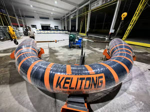 Tubo Flessibile Industriale Marino KLT con Rinforzo in Filo d'Acciaio, Gomma Flessibile per Ormeggio Offshore e Scarico di Petrolio Greggio - Product Image 6