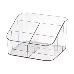 Boîte de rangement transparente avec compartiments, un design luxueux pour rouges à lèvres, pinceaux de maquillage, coiffeuse, décoration de salon - Product Image 5