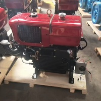 Moteur diesel monocylindre refroidi par eau ZS1115 20 CV, facile à utiliser, haute qualité, démarrage électrique, emballage en boîte en bois, livraison directe