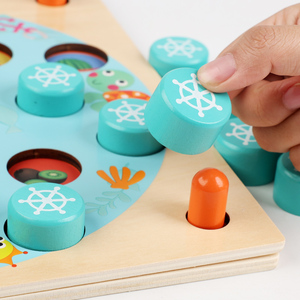 Cpc Ce Trẻ Em Đầu Giáo Dục Bằng Gỗ 20Pcs Biển Bộ Nhớ Cờ Vua 10 Thẻ Nhận Thức Bộ Nhớ Phù Hợp Với Hội Đồng Quản Trị Bộ Nhớ Não Cờ Vua Trò Chơi - Product Image 5