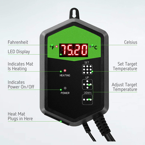 Thủy canh nhiệt kỹ thuật số điều khiển nhiệt độ tương thích với tất cả các thảm nhiệt - Product Image 3