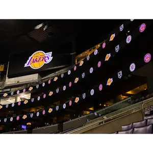 Cinta con pantalla LED para publicidad al aire libre, valla deportiva de fútbol P10, 10mm, resistente al agua, pantalla perimetral de estadio