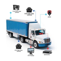 Sistem Pemantauan Pengemudi ADAS DMS 720P 4G GPS Mobile MDVR 4CH Kamera Mundur Cadangan Kendaraan Truk Mobil Perekam Video Dash Cam