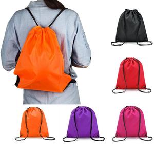 Custom Logo Polyester Drawstring <b>Backpack</b> Perfect for <b>School</b> and Travel Big Size <b>Large</b> Capacity Solid Durable - Product Image 3