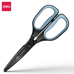 <span class=keywords><strong>DELI</strong></span> tj108 lưỡi đen tiết kiệm lao động kéo màu xanh lá cây nhà bếp văn phòng 3D kéo giấy sinh viên cắt Kéo Thủ Công - Product Image 6