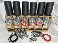 Kit de chemises de cylindre pour moteurs diesel Cummins 4BT, 6BT, 6CT, 6LT, 4BTA, 6BTA, 6CTA, QSX15, M11, NT855, X15, ISX – Kits de reconstruction pour excavatrices