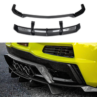 Nouveauté : Diffuseur arrière en fibre de carbone pour Chevrolet Corvette C8 Z06, lèvre de pare-chocs arrière