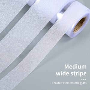 <span class=keywords><strong>Film</strong></span> de fenêtre adhésif statique de haute qualité, motif décoratif en couleur laser 3D, autocollant décoratif pour verre - Product Image 6