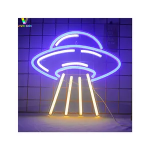 Dropshipping led neon sign Star Space, UFO elements cloud customized colorful and energy-saving LED neon