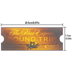 Collectible Craft Round Trip Christmas Train Commemorative Plastic Gold-Plated Lucky Ticket Card - Product Image 6