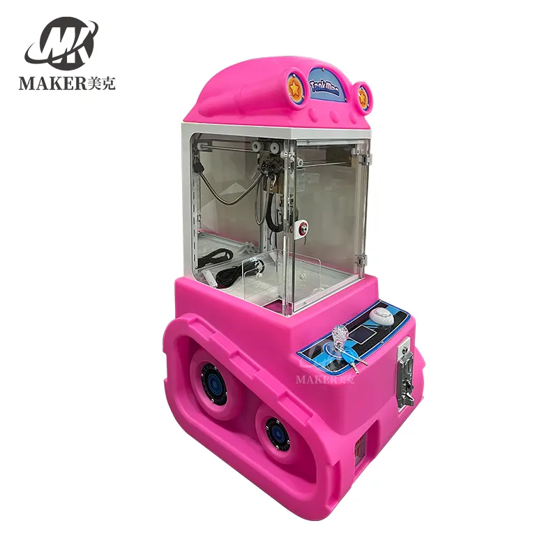 Mini elektronik Arcade tek oyuncu pençe makinesi eğlence parkı Mini pençeli vinç makinesi çocuklar için
