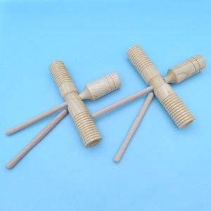 Instrumento de percusión Orff Claves de madera grandes Claves roscadas - Product Image 2